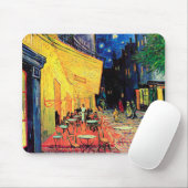 Tapis De Souris Cafe Terrace at Night, Vincent van Gogh, 1888 (Avec souris)
