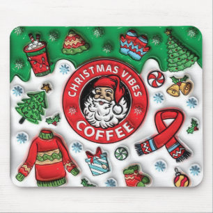 Tapis De Souris Café Vibes de Noël