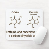 Tapis De Souris Caféine et chocolat Mousepad (Avec souris)