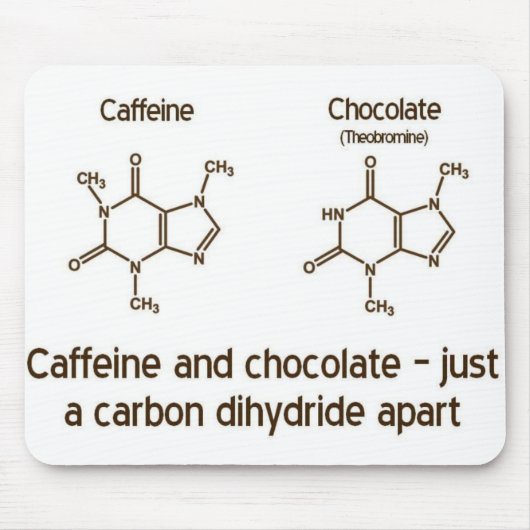 Tapis De Souris Caféine et chocolat Mousepad (Devant)