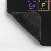 Tapis De Souris Caféine Molécule Café Formule chimique Chemisier (Coin)