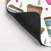 Tapis De Souris Cafés, Haricots, Coeurs, Amateur De Café (Coin)