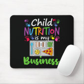 Tapis De Souris Cafétéria Déjeuner Dame Enfant Nutrition Est Mon E (Avec souris)