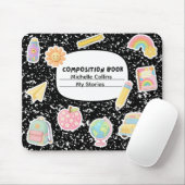 Tapis de souris Cahier de Composition (personnalis (Avec souris)
