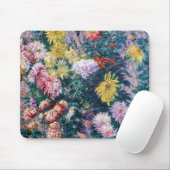 Tapis De Souris Caillebotte - White and Yellow Chrysanthemums (Avec souris)
