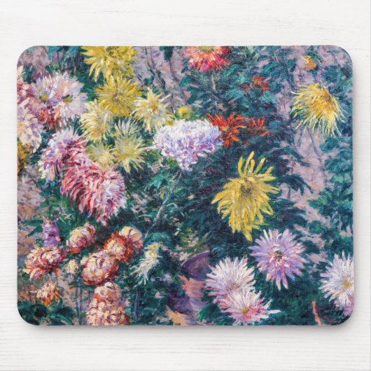 Tapis De Souris Caillebotte - White and Yellow Chrysanthemums (Devant)