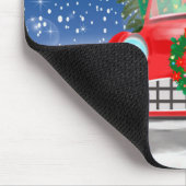 Tapis De Souris Cairn Terrier Chien Conduite Voiture En Neige Noël (Coin)