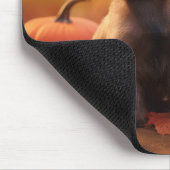 Tapis De Souris Cairn Terrier Chiot Automne Citrouille de plaisir (Coin)