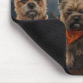 Tapis De Souris Cairn Terrier Halloween Éffrayant (Coin)