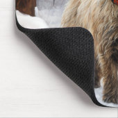 Tapis De Souris Cairn Terrier Qu'Il Neige Noël (Coin)