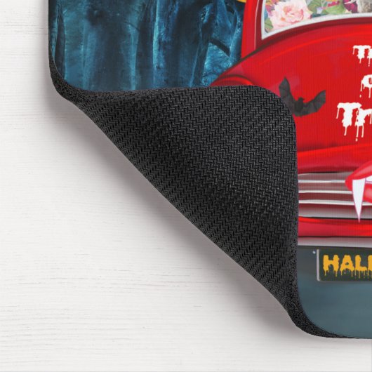 Tapis De Souris Cairn Terrier voiture de conduite effrayant Hallow (Coin)