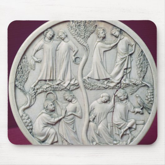 Tapis De Souris Caisse de miroir dépeignant les scènes courtoises, (Devant)