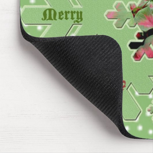 Tapis De Souris Caladium Joyeux Noël Mousepad (Coin)