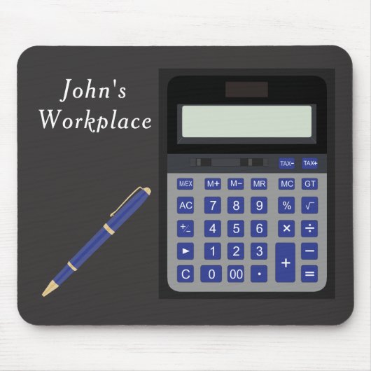 Tapis De Souris Calculette et stylo (Devant)
