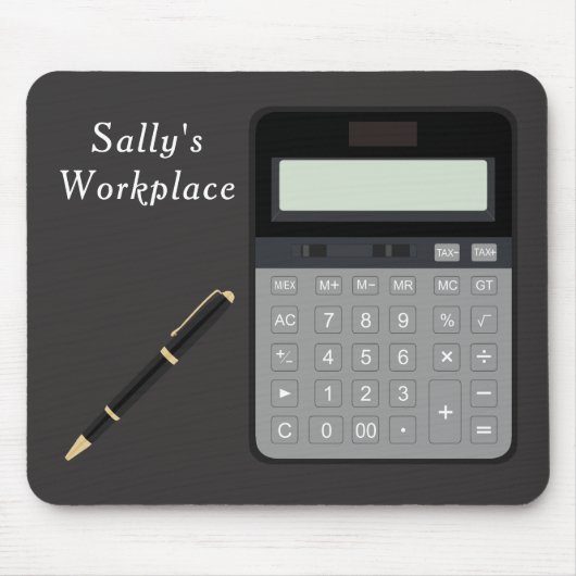 Tapis De Souris Calculette et stylo (Devant)