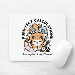 Tapis De Souris Calculs Parfaits – Création de chat de maths drôle