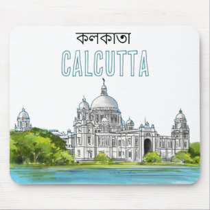 Tapis De Souris Calcutta "Mémorial Victoria" Kolkata Bengali