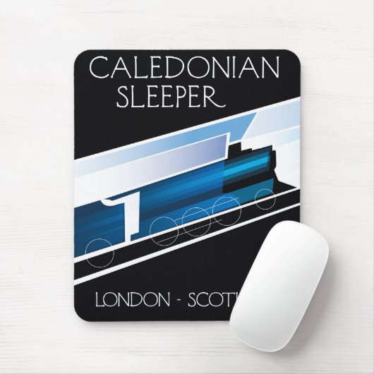 Tapis De Souris Caledonian Sleeper London Ecosse affiche voyage (Avec souris)