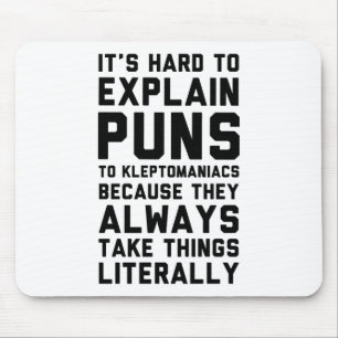 Tapis De Souris Calembour de cleptomane