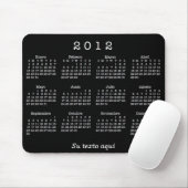 Tapis De Souris Calendario 2012 Españoles (Avec souris)