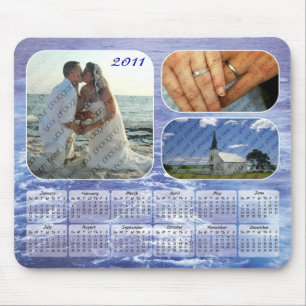 Tapis De Souris Calendrier 2011 de photos d'océan Mousepad