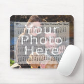 Tapis De Souris Calendrier 2011 Photo personnalisée Mousepad Ajout (Avec souris)