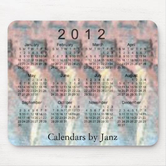 Tapis De Souris calendrier 2012 3D (Devant)