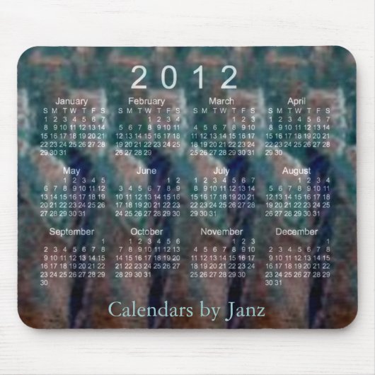 Tapis De Souris calendrier 2012 3D (Devant)