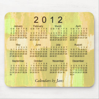 Tapis De Souris Calendrier 2012 abstrait