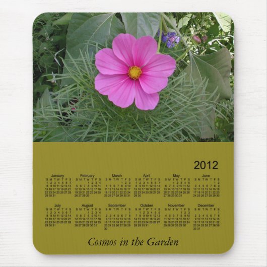 Tapis De Souris Calendrier 2012 floral (Devant)