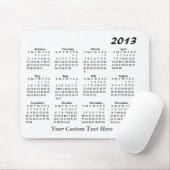 Tapis de souris calendrier 2013 (Avec souris)