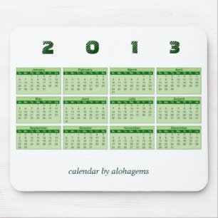 Tapis de souris calendrier 2013