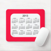 Tapis De Souris Calendrier 2013 (Avec souris)