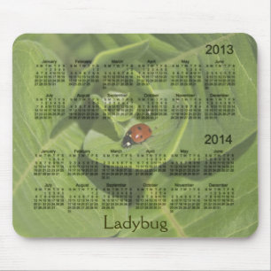 Tapis De Souris Calendrier 2013-2014 de coccinelle Mousepad