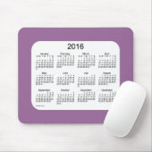 Tapis De Souris Calendrier 2016 de lavande par Janz Mousepad (Avec souris)