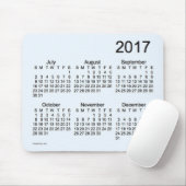 Tapis De Souris Calendrier 2017 bleu de gros caractères d'Alice (Avec souris)