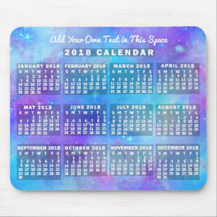 Tapis De Souris Calendrier 2018 (Voir la description pour la nouve