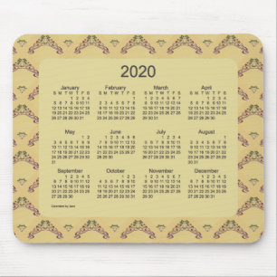 Tapis De Souris Calendrier 2020 par Janz Art Nouveau La Boca