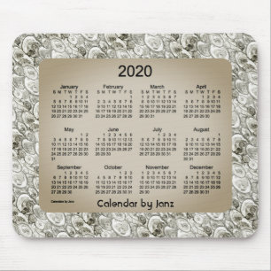 Tapis De Souris Calendrier 2020 par Janz Foggy Bubbles