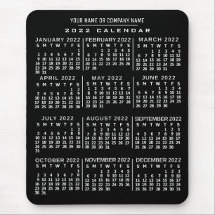 Tapis De Souris Calendrier 2022 (Voir la description pour la nouve