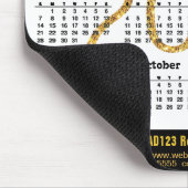 Tapis De Souris Calendrier 2023 Business Modern Gold Script Simple (Coin)
