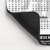 Tapis De Souris Calendrier 2023 Business Moderne Noir Blanc Simple (Coin)