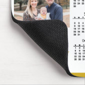 Tapis De Souris Calendrier 2023 Gold Script Simple Photo Famille M (Coin)