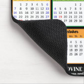 Tapis De Souris Calendrier 2023 Simple White Black Script Business (Coin)