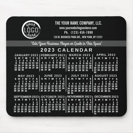 Tapis De Souris Calendrier 2023 (Voir la description pour la versi (Devant)