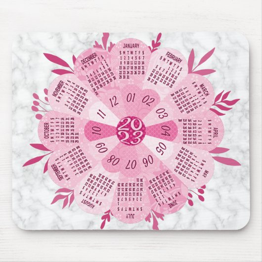 Tapis De Souris Calendrier 2023 (Voir la description pour la versi (Devant)