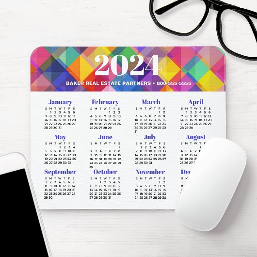 Tapis De Souris Calendrier 2024