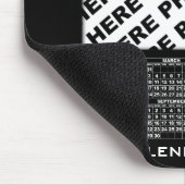 Tapis De Souris Calendrier 2024 Ajouter 1 Photos Mousepad Noir (Coin)