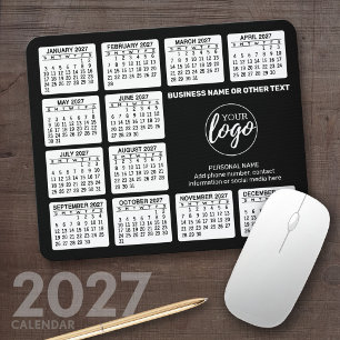 Tapis De Souris Calendrier 2024 avec logo, Informations de contact