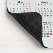 Tapis De Souris Calendrier 2024 avec nom de l'entreprise en gris c (Coin)